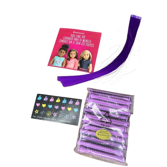 American Girl Doll Perm Rods And Paper Extension Lot Accessory Lot - Picture 2 of 7